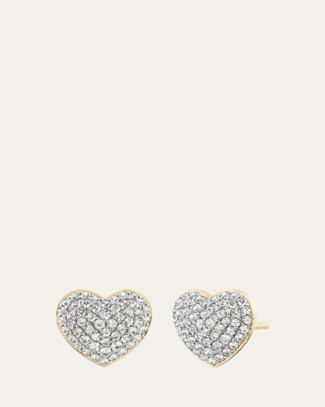 18K Gold Lucy Diamond Stud Earrings